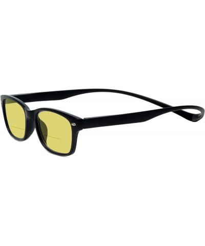 Greenwich Magnetic Polarized Bi-Focal Sunglasses?áREAR CONNECTING MAGNETIC FRAME Matte Black/Yellow Lens $38.23 Rectangular