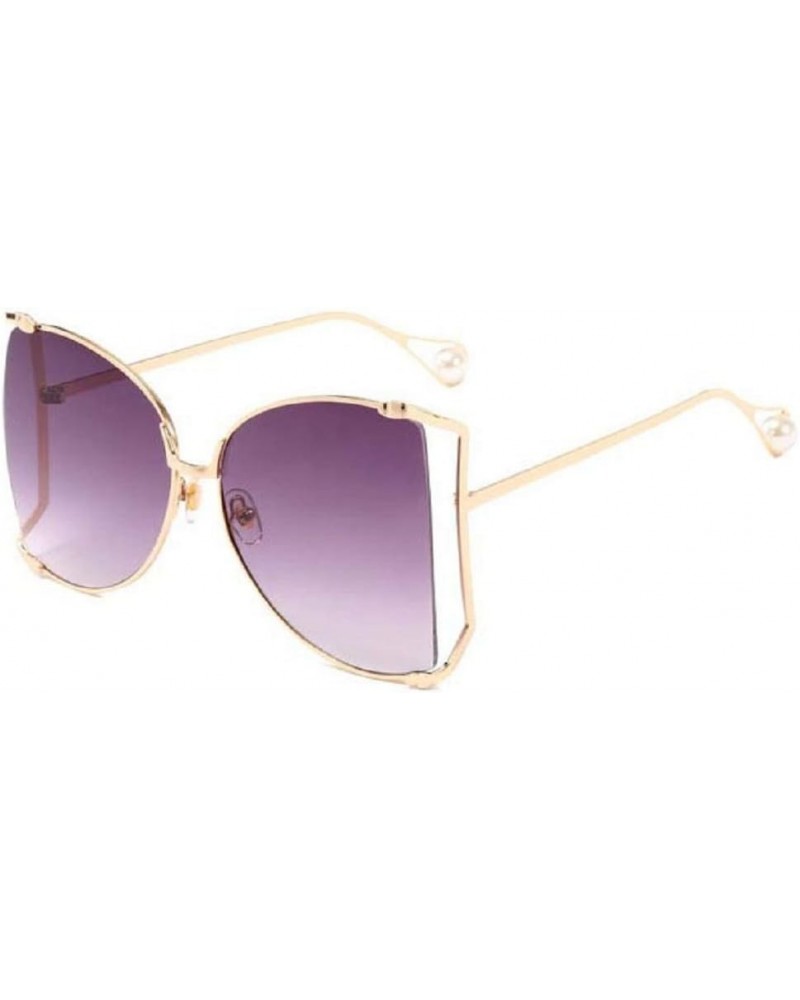 Oversized Sunglasses for Women Semi Rimless Shades B $9.53 Rimless