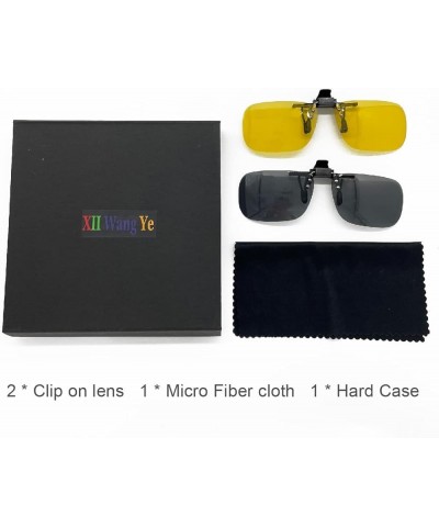 XII WY Polarized Clip-on Sunglasses Rimless Anti-Glare UV Protection Ya04-yg-02 $17.27 Rimless