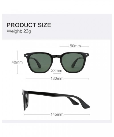 Polarized Round Sunglasses, Stylish Sunglasses for Men and Women Retro Classic, Multi-Style Selection Black/Gray $11.19 Round