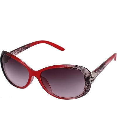 Plastic Leopard Pattern Full Frame Single Bridge Lady Sunglasses Red (id: 98f ac2 dfe 7df 2ec $10.42 Designer