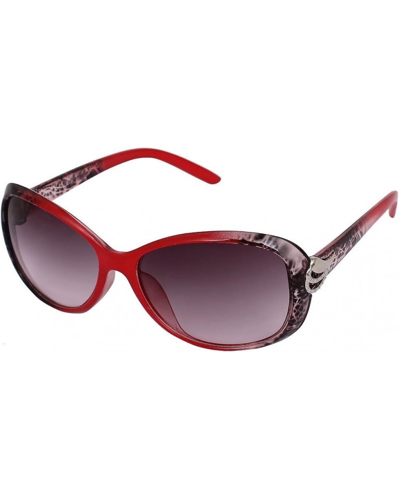 Plastic Leopard Pattern Full Frame Single Bridge Lady Sunglasses Red (id: 98f ac2 dfe 7df 2ec $10.42 Designer