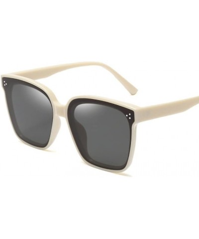 Men and Women Large-Frame Sunglasses Outdoor Vacation Sunshade (Color : F, Size : Medium) Medium B $13.80 Designer