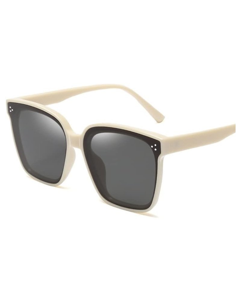 Men and Women Large-Frame Sunglasses Outdoor Vacation Sunshade (Color : F, Size : Medium) Medium B $13.80 Designer