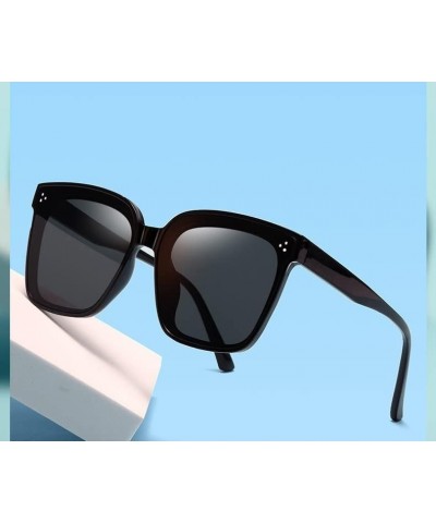 Men and Women Large-Frame Sunglasses Outdoor Vacation Sunshade (Color : F, Size : Medium) Medium B $13.80 Designer