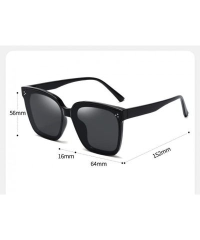 Men and Women Large-Frame Sunglasses Outdoor Vacation Sunshade (Color : F, Size : Medium) Medium B $13.80 Designer