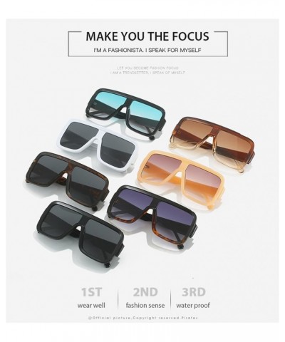 Women's Large Frame Square Sunglasses Men's Vintage Outdoor Vacation Sport Driving Commuter Sunglasses Gift C $12.61 Oversized