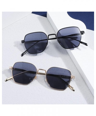 Metal Men and Women Outdoor Vacation Driving Fashion Sunglasses (Color : E, Size : 1) 1 F $15.66 Designer