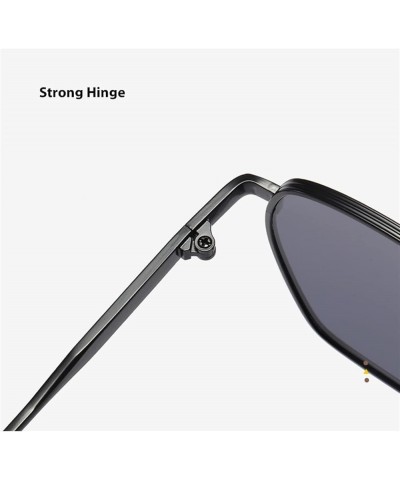 Metal Men and Women Outdoor Vacation Driving Fashion Sunglasses (Color : E, Size : 1) 1 F $15.66 Designer