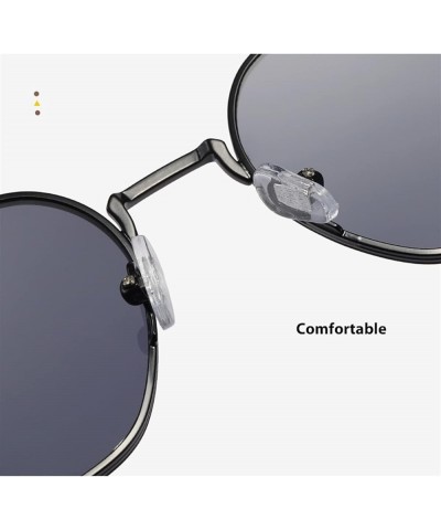 Metal Men and Women Outdoor Vacation Driving Fashion Sunglasses (Color : E, Size : 1) 1 F $15.66 Designer