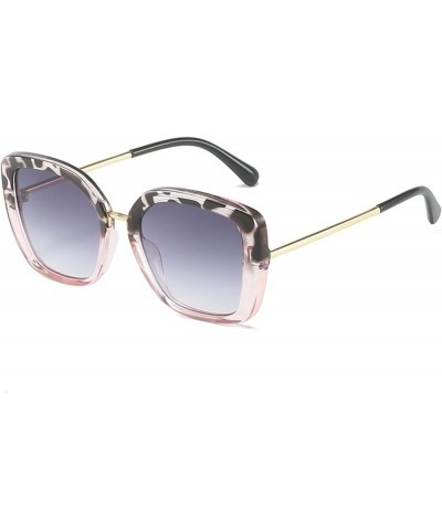 Square Large Frame Outdoor Men and Women Sunglasses (Color : 2, Size : 1) 1 4 $13.22 Designer