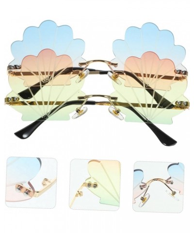 2pcs Sunglasses Fashion Sunglasses Fashion Glasses Frameless Sunglasses Personality Assorted Color 2x2pcs $17.17 Rimless