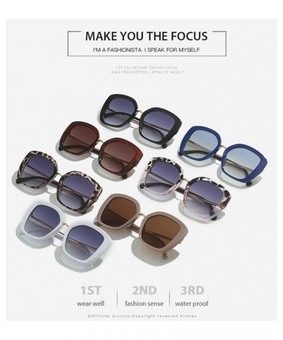 Square Large Frame Outdoor Men and Women Sunglasses (Color : 2, Size : 1) 1 4 $13.22 Designer