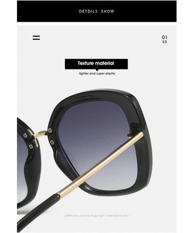 Square Large Frame Outdoor Men and Women Sunglasses (Color : 2, Size : 1) 1 4 $13.22 Designer