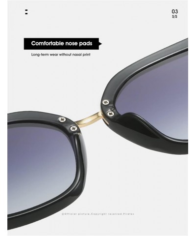 Square Large Frame Outdoor Men and Women Sunglasses (Color : 2, Size : 1) 1 4 $13.22 Designer