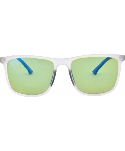 TR90 Lightweight Full Frame Sunglasses and Fishing Driving Eyewears for Men/Women-SH2001 Transparent Frame green lens $8.24 D...