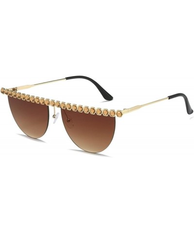 Frameless Fashion Women Sunglasses Outdoor Vacation Party Decorative Sunglasses (Color : E, Size : 1) 1 D $19.02 Designer