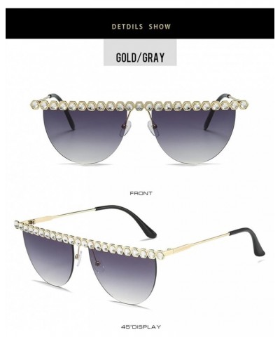 Frameless Fashion Women Sunglasses Outdoor Vacation Party Decorative Sunglasses (Color : E, Size : 1) 1 D $19.02 Designer