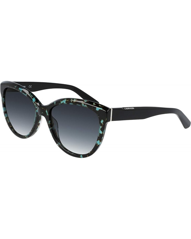 Women's Ck21709s Cat Eye Sunglasses Petrol Havana $41.80 Cat Eye