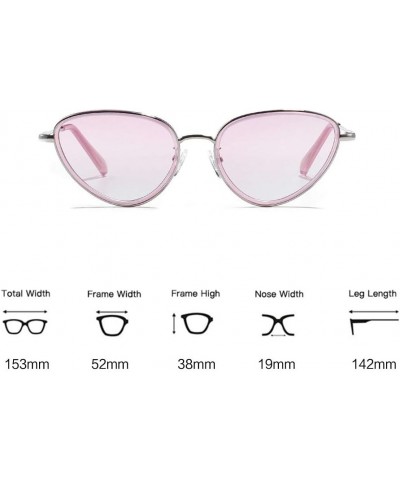 2020 New Small Cat Eye Sunglasses Women Candy Color Retro Green Sun Glasses Brand Design Summer Sunglasses For Men Purple&pin...