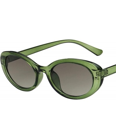 Oval Frame Retro Fashion Street Shot Sunglasses Outdoor Vacation (Color : G, Size : 1) 1 E $17.08 Designer