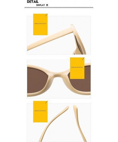 Oval Frame Retro Fashion Street Shot Sunglasses Outdoor Vacation (Color : G, Size : 1) 1 E $17.08 Designer