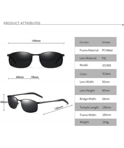 Men's Polarized Sunglasses Fashion Outdoor Driving and Riding Sunglasses (Color : D, Size : Medium) Medium C $20.86 Designer