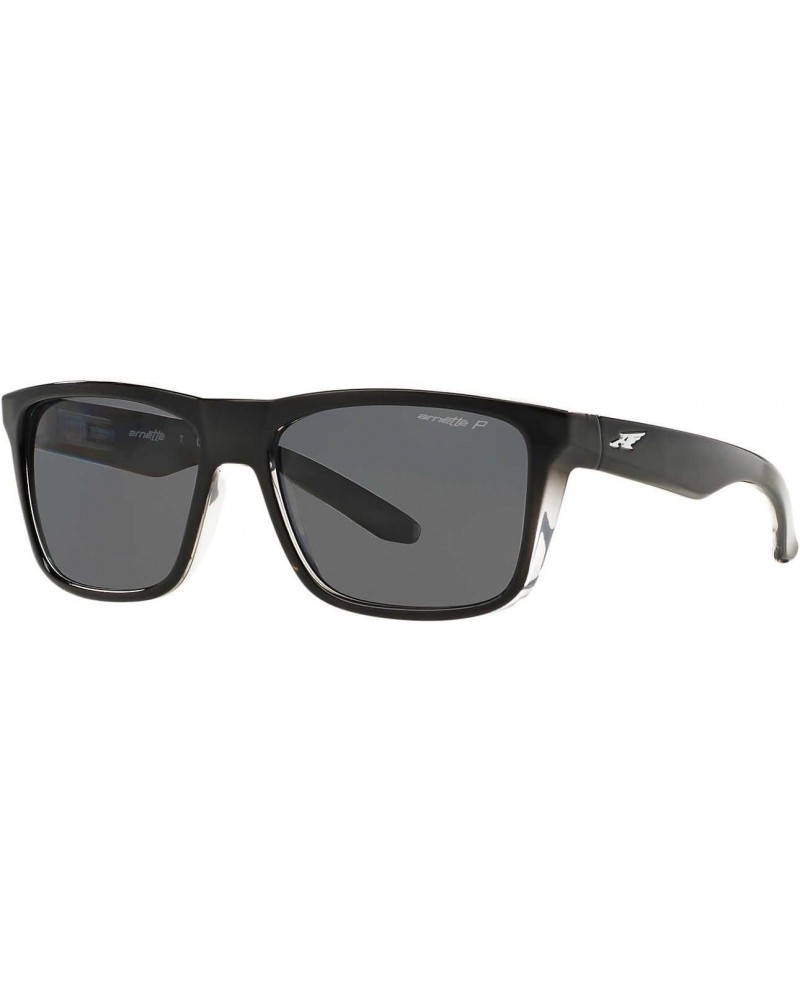 Mens Syndrome Sunglasses (AN4217) Black/Grey Plastic - Polarized - 57mm $24.52 Square