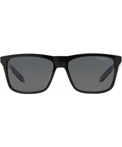 Mens Syndrome Sunglasses (AN4217) Black/Grey Plastic - Polarized - 57mm $24.52 Square