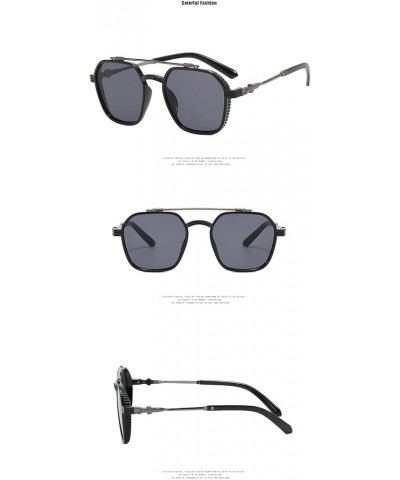 Men and Women Retro Street Shooting Fashion Decorative Sunglasses Outdoor Vacation (Color : D, Size : 1) 1 E $16.77 Designer