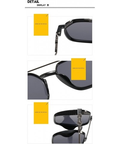 Men and Women Retro Street Shooting Fashion Decorative Sunglasses Outdoor Vacation (Color : D, Size : 1) 1 E $16.77 Designer