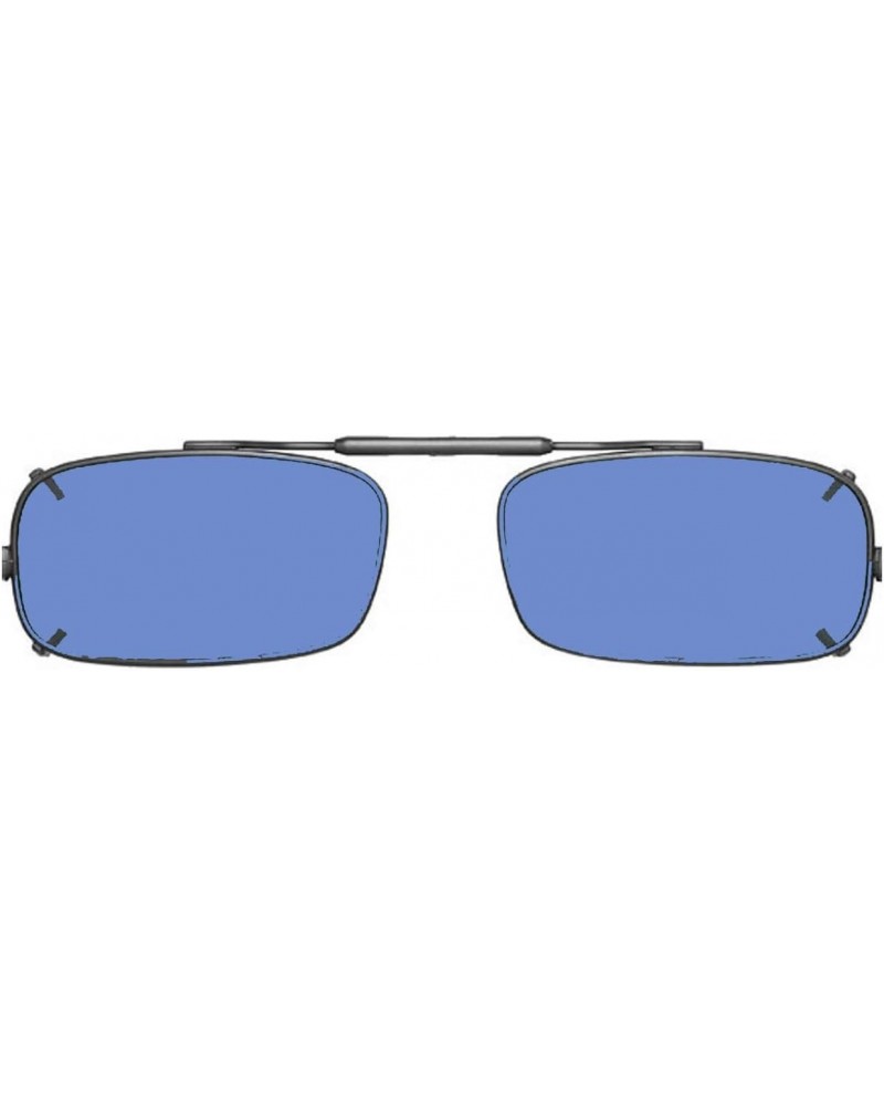 Visionaries Polarized Clip on Sunglasses - True Rec - Gun Frame - 48 x 27 Eye $33.77 Designer