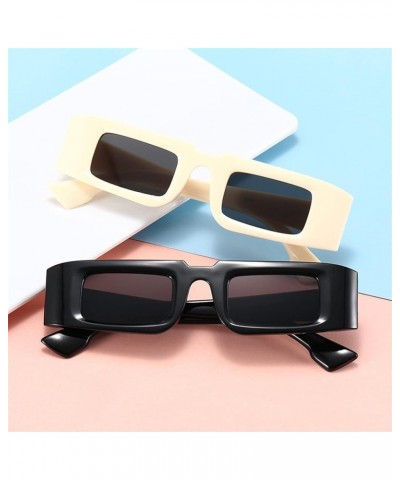 Small Frame Retro Fashion Square Sunglasses for Men and Women (Color : D, Size : 1) 1 C $16.58 Designer