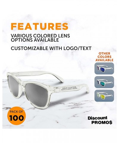 Solaris Mirrored Sunglasses - Custom - Silver $25.64 Square