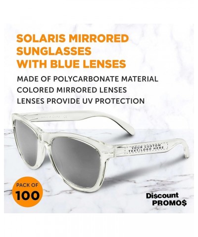 Solaris Mirrored Sunglasses - Custom - Silver $25.64 Square