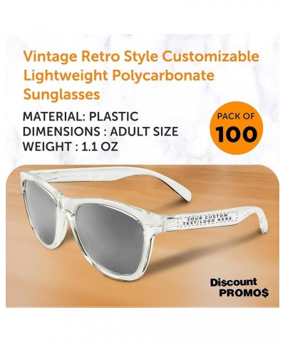 Solaris Mirrored Sunglasses - Custom - Silver $25.64 Square