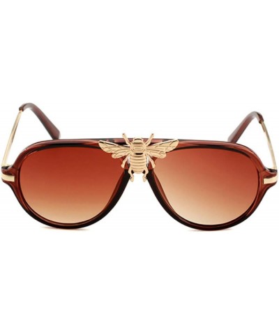 Women Vintage Sunglasses Oversized Resin lens Sun glasses UV400 Brown $9.18 Oversized