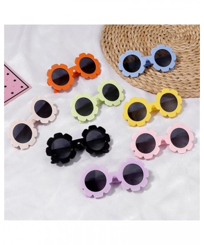 0-36 Months Baby Polarizrd Round Flower Sunglasses with Belt Flexible Durable TPEE Frame Mirrored UV400 TAC Lens Infant Eyewe...