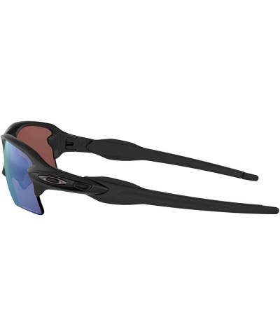 Men's Oo9188 Flak 2.0 XL Rectangular Sunglasses Matte Black/Prizm Deep Water Polarized $61.07 Sport