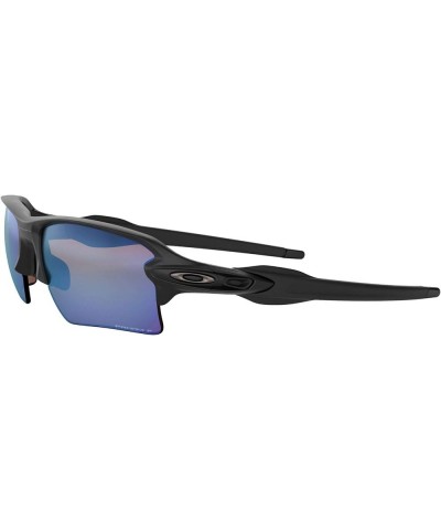 Men's Oo9188 Flak 2.0 XL Rectangular Sunglasses Matte Black/Prizm Deep Water Polarized $61.07 Sport