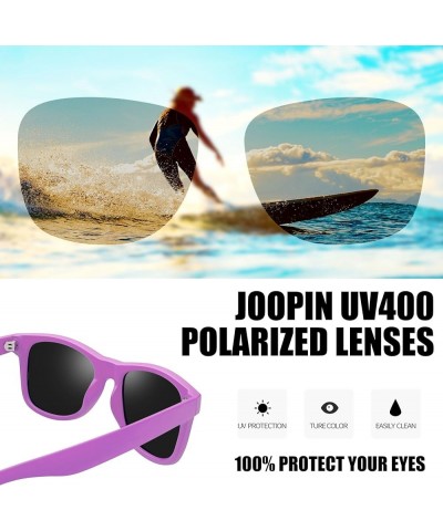 Square Sunglasses Polarized UV Protection Trendy Designer Sun Glasses Men Women A33-matte Purple Black multicolored $9.33 Way...