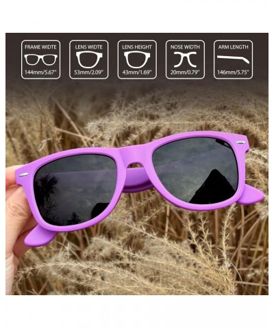 Square Sunglasses Polarized UV Protection Trendy Designer Sun Glasses Men Women A33-matte Purple Black multicolored $9.33 Way...