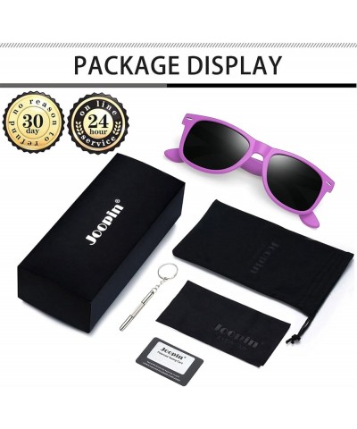 Square Sunglasses Polarized UV Protection Trendy Designer Sun Glasses Men Women A33-matte Purple Black multicolored $9.33 Way...