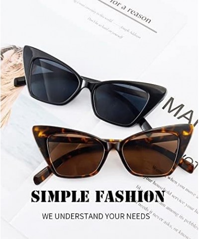 Cat Eye Triangle Street Shooting Outdoor Sunglasses Men and Women Internet Celebrities Live Streaming Glasses (Color : G, Siz...