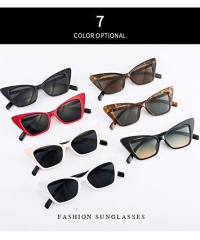 Cat Eye Triangle Street Shooting Outdoor Sunglasses Men and Women Internet Celebrities Live Streaming Glasses (Color : G, Siz...