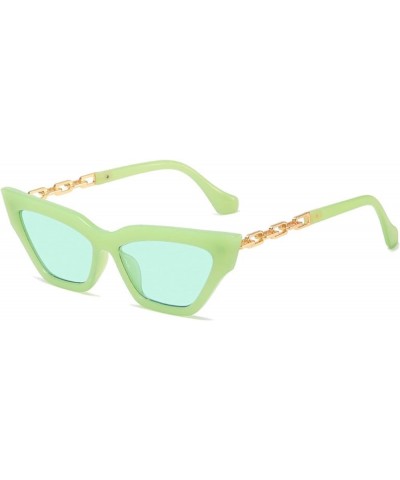 Retro Cat Eye Small Frame Sunglasses for Men and Women (Color : G, Size : Medium) Medium G $20.23 Designer