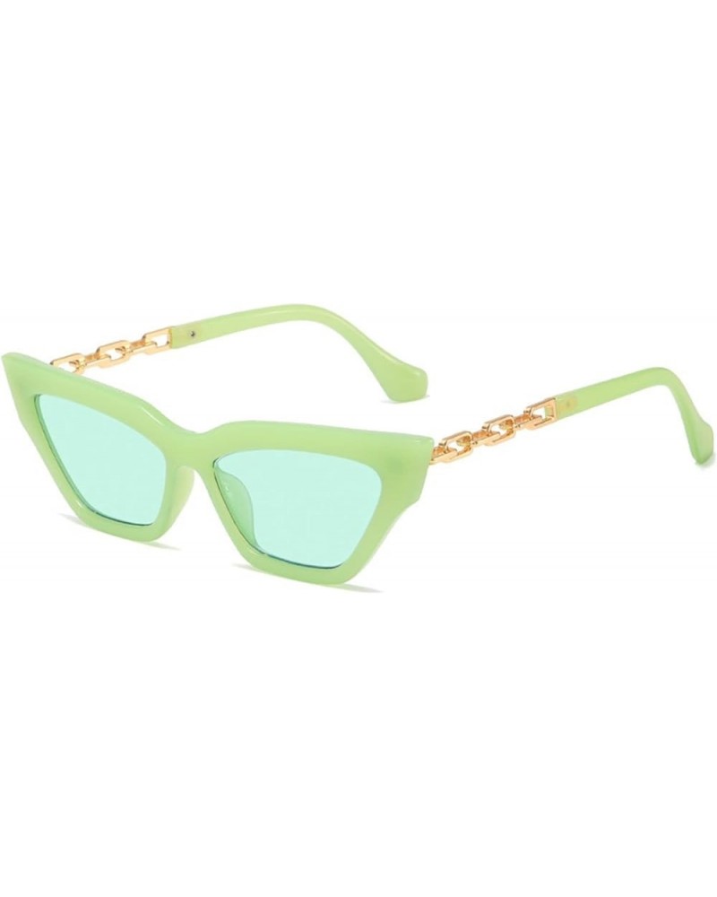 Retro Cat Eye Small Frame Sunglasses for Men and Women (Color : G, Size : Medium) Medium G $20.23 Designer