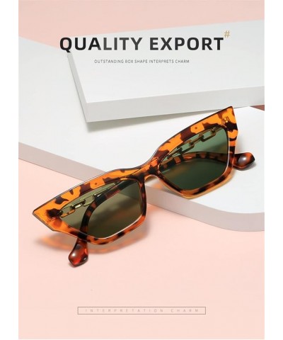 Retro Cat Eye Small Frame Sunglasses for Men and Women (Color : G, Size : Medium) Medium G $20.23 Designer