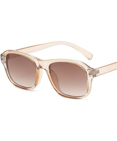 Fashion Retro Square Men and Women Sunglasses Casual Beach Vacation Sunglasses (Color : 8, Size : 1) 1 3 $9.17 Designer