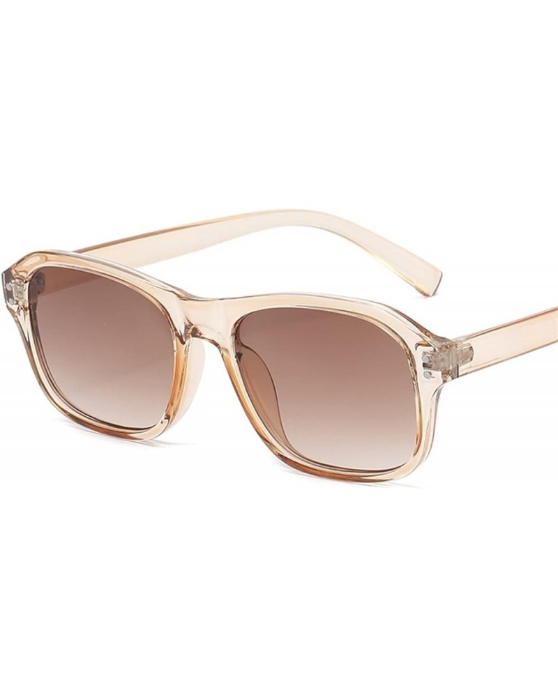 Fashion Retro Square Men and Women Sunglasses Casual Beach Vacation Sunglasses (Color : 8, Size : 1) 1 3 $9.17 Designer